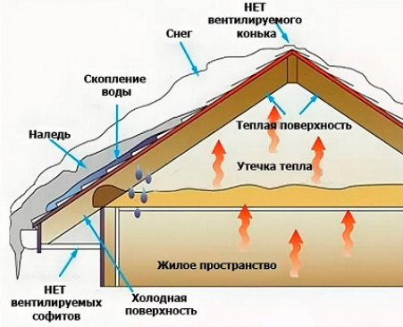 Какие функции выполняет вентиляция конька?