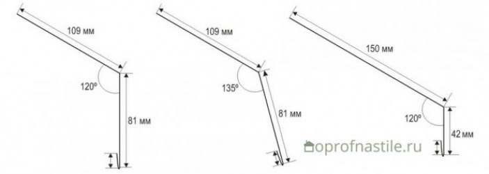 Виды и размеры карнизной планки для профнастила