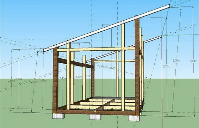 Беседка из дерева 3м на 4м своими руками, чертежи и размеры