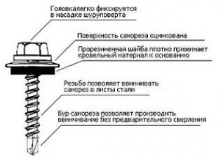 Пирог кровли из металлочерепицы