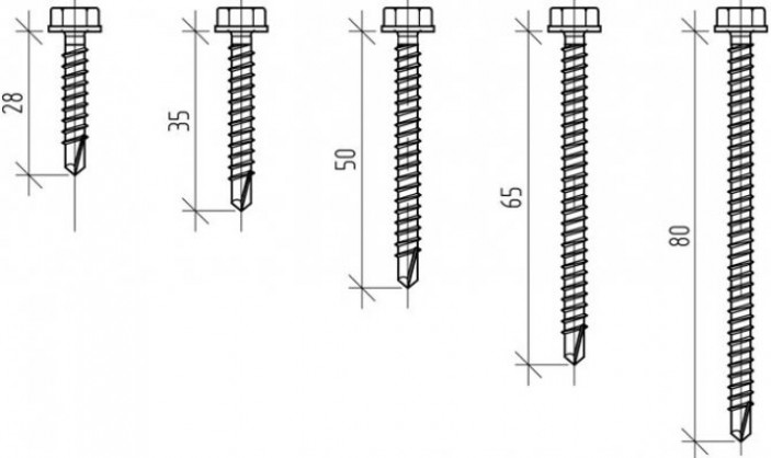 Что представляют собой кровельные саморезы