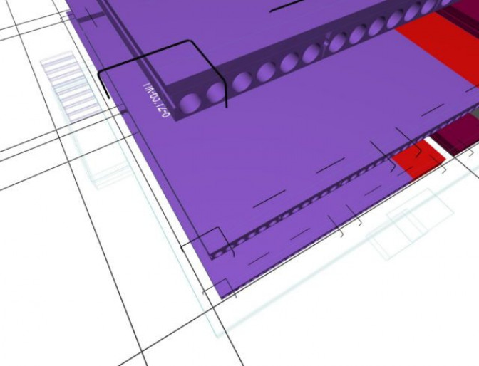 План раскладки плит перекрытий