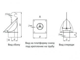 Флюгер для дымохода своими руками: чертежи