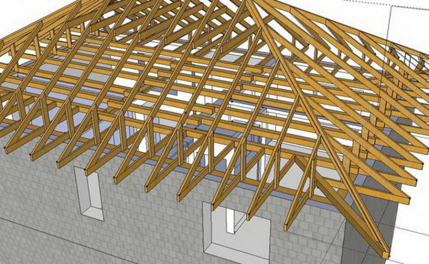 Из каких элементов состоит шатровая кровля