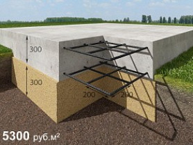 Фундамент «монолитная плита»