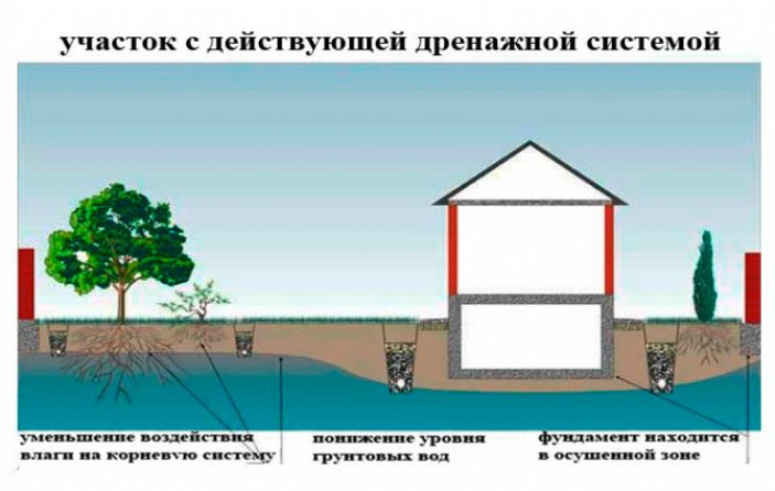 Разновидности схем дренажа