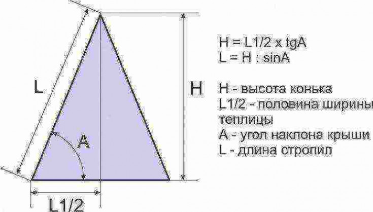 Что влияет на высоту конька?