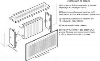 Как закрепить экран на батарею отопления?