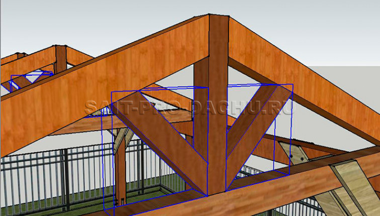 Стропильный скелет и кровля