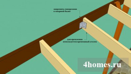 Приступаем к монтажу односкатной крыши своими руками