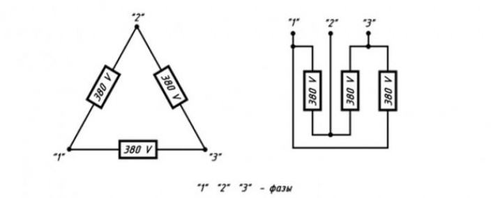 Схемы включения ТЭН в однофазную сеть.