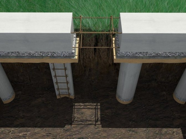 Этапы строительства фундамента свайно-ростверкового типа