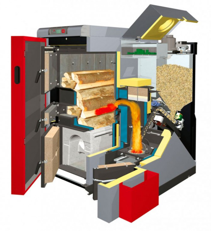 Конструкция и как работает пеллетный котел