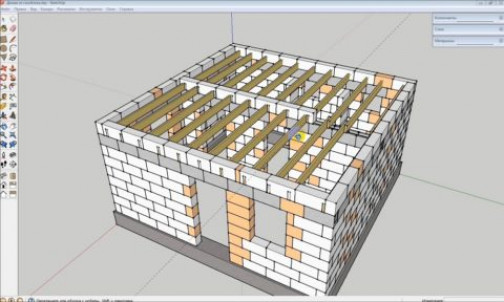 Особенности монтажа деревянных балок перекрытий в газобетонном доме