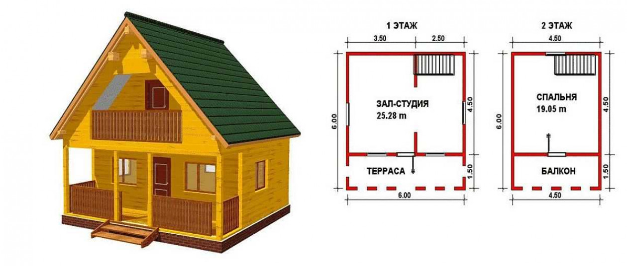 С верандой и террасой