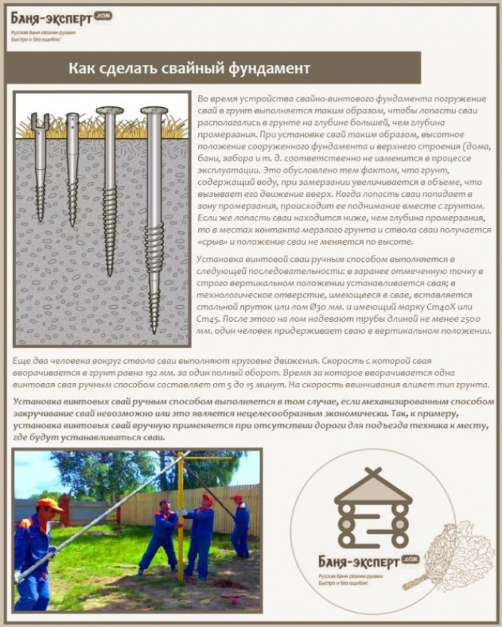 Плюсы и минусы свайно-винтового фундамента